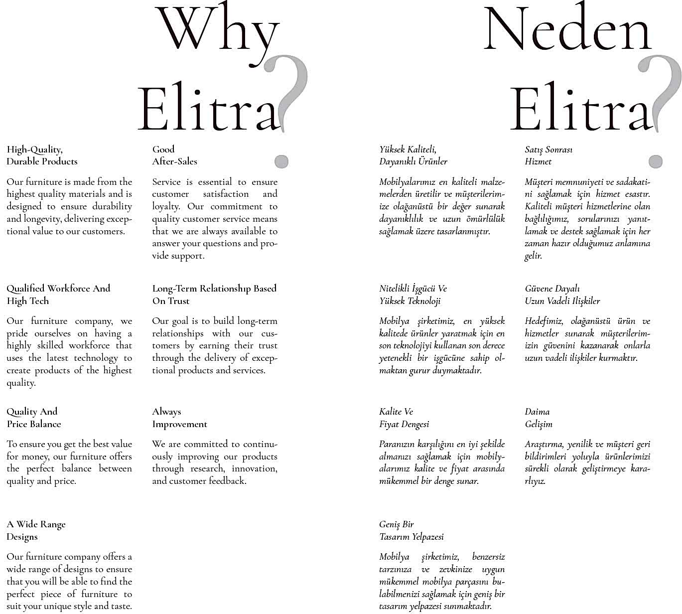 Neden Elitra?